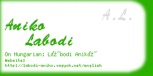 aniko labodi business card